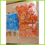 ❁ ♂ PVC Orange/Blue Pipe Clamp