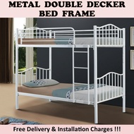 Detachable Metal Double Decker Bed Frame / Bedroom Furniture / Single Size Bunk Bedframe / Beds
