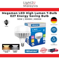 Megaman LED High Lumen T-Bulb E27 Ultra Bright Energy Saving Bulb (50W/70W/100W-3000K/6500K) - Warm White &amp; Daylight