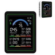 bafuvn 10 in 1 Air Quality Detector CO2 TVOC HCHO PM2.5 PM10 PM0.3 Detection Portable Meter for Home