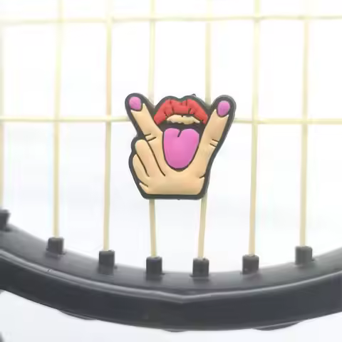 Tennis Racket Dampener 2PCS Cute Tennis Racket Vibration Dampener Shock Absorbers Soft Silicone Tenn