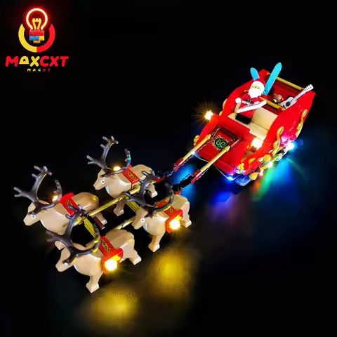 MAXCXT LED Light For LEGO 40499 Santa's Sleigh Christmas Lighting Gifts DIY Decorative Lamp Not Incl