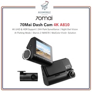 70Mai Dash Cam 4K A810 (Sony Starvis 2 IMX678 Support Dual Channel & HDR | Built-In ADAS & GPS)