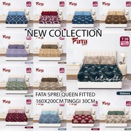 NEW COLLECTION || FATA Bedspread QUEEN FITTED 160X200CM Height 30CM Bedsheet