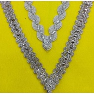 Silver Lace 2cm Wide by the Meter