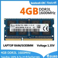 Hynix 4GB DDR3L 1600MHz RAM 2Rx8 PC3L-12800S หน่วยความจำแล็ปท็อป SODIMM 204Pin 1.35V หน่วยความจำโน้ตบุ๊ค