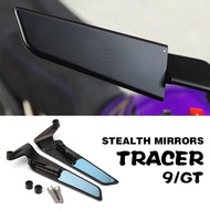 for YAMAHA Tracer 9 GT Accessories Stealth Mirrors Tracer9 Adjustable Winglets Rearview Mirror Trace