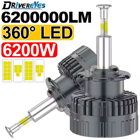 360 D2S D4S LED Headlight LED 1:1 HID D1S D3S D5S D8S Canbus D1R D2R D3R D4R Xenon Turbo Car Lamp Mo
