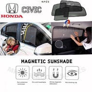 HONDA CIVIC FB 2012-2015/CIVIC FC 2016-2020/CIVIC FD 2006-2011/FE2022 4PCS MAGNETIC SUNSHADE BLOCK U