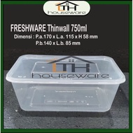 750ML PLASTIC FOOD BOX FOOD CONTAINER BOX FRESHWARE THINWALL 750 ML