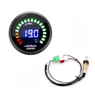 LAG7 New 52mm Air Ratio Gauge Digital AFR Display Narrowband O2 Oxygen Sensor 0258006028 Smoked Car 
