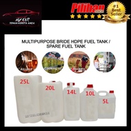 ALL NEW HDPE JERRY CAN 5L/ 10L/ 14L/ 20L/ 25L For Oil, Petrol, Diesel, Water Fuel Tank Container TON