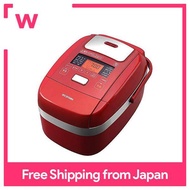 Iris Ohyama pressure IH rice cooker 5.5 go red pressure IH rice cooker brand branding function extra thick fire pot brown rice red design RC-PH50-R