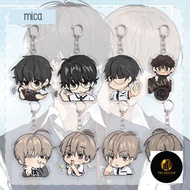 LOST AMONG THE CLOUD keychain ver CHIBI BIG HEAD printed with Boylove anime chibi image in acrylic, 
