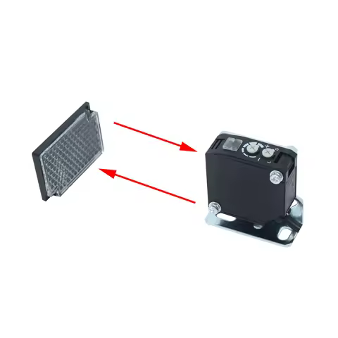 Rainproof Reflective Photoelectric Relay Switch Light Barrier Max 6m Detect Distance DF50-RRK2 ( Rep