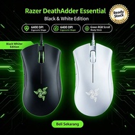 Razer DeathAdder Essential Mouse Gaming 6400 DPI | 1000Hz Polling | 5 Butang | Ergonomik | Tahan 10 