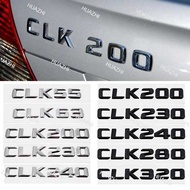 Car Rear Trunk Letters Emblem Tail Box Badge Sticker for Mercedes Benz CLK55 CLK63 CLK200 CLK230 CLK