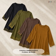 ZUCCA ZURIDA EMBRODERED FLORAL BLOUSE - GC015 (1048-3840)