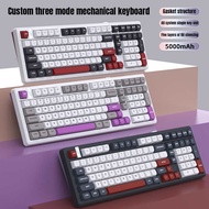 K 1 0 2 Customized Mechanical Keyboard k e t Full Hot Plug R G B Three Mode Russian