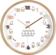 Miffy - 日本Miffy鐘Miffy掛牆鐘 natural掛牆時鐘 circle 平行進口