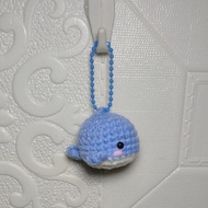 GANTUNGAN Amigurumi Keychain MINI WHALE/Mini WHALE Knitted Keychain souvenir