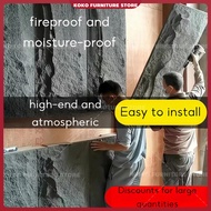 60cm*120cm PU Stone Skin Feature Wall Decorative Stone Mushroom Slabs Artificial Stone Large Slabs E