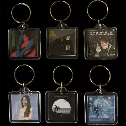 handmade album cover keychain | music keychain | accessory|backpack accessory|keychain|present|uniqu