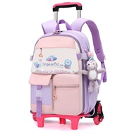 Trolley Children School Bags Mochila Kids Backpacks With Wheel Trolley Luggage For Girls Wheeled Backpack Backbag Schoolbags