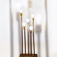 STANDING LAMP PVC 5 Pillars/ 65Cm gold color