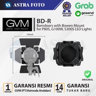 GVM BD-R Barndoors with Bowen Mount for P80S, G100W, S300S LED Lights