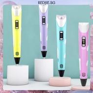 [Redjie.sg] 3D Drawing Pen Creative 3D Doodle Pen Adjustable Temperature LCD Display for DIY