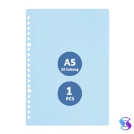 Cover Sampul Loose Leaf Bahan Mika Tebal Buram Untuk Binder Ukuran A4 B5