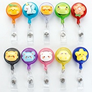 Cute and Adorable Cartoon Animal Retractable Badge Reel, 3D Retractable Badge Holder, Factory Badge 