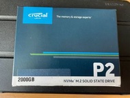 美光M.2 2TB SSD | Crucial M.2 P2 2TB NVMe CT2000PSSD8
