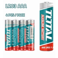 TOTAL Alkaline Battery LR03 AAA (4 pcs) - THAB3A01