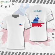 【YuanShuai】MATAHARI Jersey T-shirt Borneo Sabah Negeri Di Bawah Bayu Jersi Patriotik Sabah Map Baju 