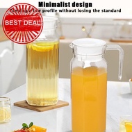 Plastic Water Bottle With Lid 1.1l Large Capacity Hot / Cold Juice Ice Tea Drink Jug O1h8