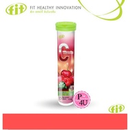 FIT-C ฟิต-ซี วิตามินซี Acerola Cherry Extract วิตามินซี FIT VITAMIN C ฟิต-ซี หลอด15เม็ด (เม็ดฟู่แบบล