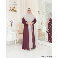 GAMIS SARIMBIT ADEN DORIA WINE ADEN HIJAB