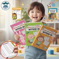 English Thinking Math Practice Book Set for 7+ Year Olds | 100-digit Addition and Subtraction Book –
