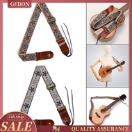 [Gedon] Music Embroidered Ukulele Strap Lightweight Instrument Strap Ukulele Concert Accessory