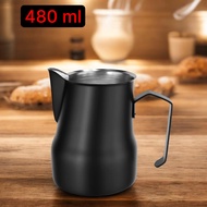 Stainless Steel Milk Frothing Pitcher Latte Art Coffee Pot, Elegant Color Barista Coating Milk Pitch