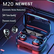 M10 M20 Series Bluetooth Wireless Earbuds TWS Touch Control Headset Bass Voice Earphone