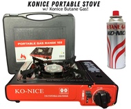 Ko-nice Portable Stove Made in Korea High Quality Stove (Red) with Konice Butane Gas