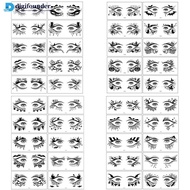 DGF  10pcs Spider Tattoo Stickers Spider Web Fake Tattoo Women Men Eyebrow Face Makeup Temporary Tat