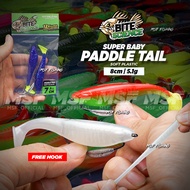 [MSF] Hitokuchi Super Baby Paddle Pop 8cm 5g Umpan Killer Casting Haruan Toman Ozmy Silencer TPE 2/0