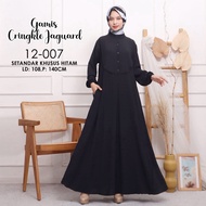 Pgmta - Gamis Cringkle Jaguard Muslim Women Aswan Fashion Women Hijab AllSize YMD12007