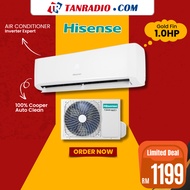 (Free Delivery) Hisense Air Conditioner 1HP - Inverter Cooling WiFi  Energy Saving Air Cond 冷气空调  AI