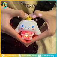 Cartoon sanrio action voice doll heart gesture kiawaii cinnamon doll model pendant creative than hea