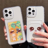 Card Slot Bag Holder Phone Case for Samsung Galaxy A16 A15 A14 A13 A12 M12 A11 A10S A06 A05 A05S A04